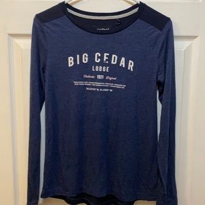 Camp David long Sleeve Blue Shirt